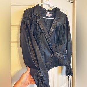 G-III vintage leather jacket